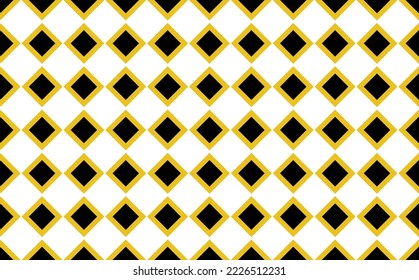 Seamless yellow rhombus vector pattern. Suitable for wallpaper, fabric, banner, and prints.