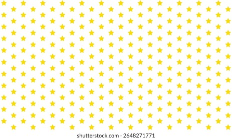 Seamless yellow star pattern on white background, ideal for kids designs, wrapping paper, wallpaper, stationery, fabric, and digital projects. Fun, playful, and bright star repeat background.