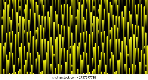 Seamless yellow vertical pattern for background, banner, screen saver, and design. pattern Vector illustration with simulated volume for textile and  packaging design and decoration.
