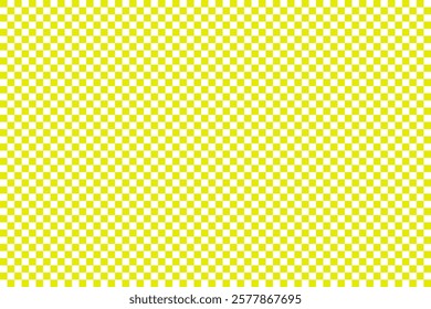 Seamless yellow and white checkerboard pattern with evenly spaced squares, perfect for backgrounds, textiles, graphic design, or decorative projects.  
