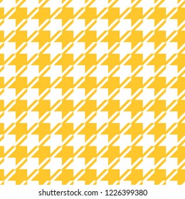 Seamless yellow and white vintage textile fashion fabric op art pattern vector