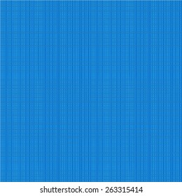 Seamless (you see 4 tiles) blue fabric texture. Flat colors used, horizontal and vertical threads are accurately matched on their ends.
