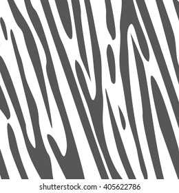 Seamless zebra fur pattern, vector