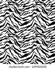 Seamless Zebra Pattern, Animal Print.