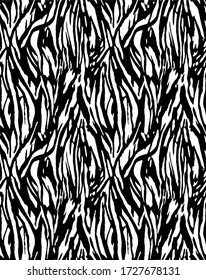 Seamless zebra pattern, animal print.
