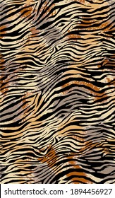 Seamless Zebra Pattern, Animal Print.