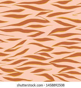 Seamless zebra pattern. Artistic animal skin texture. Abstract geometric vector hand drawn illustration
