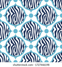 Seamless  Zebra Pattern.Vector design for Fashion Prints and Backgrounds.