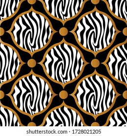 Nahtloses Zebra Muster.Vector Design für Modedrucke und Hintergründe.