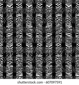 Seamless zebra print vector pattern