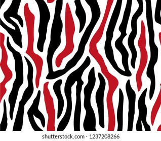 Seamless Zebra Skin Pattern