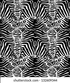  Seamless zebra skin pattern