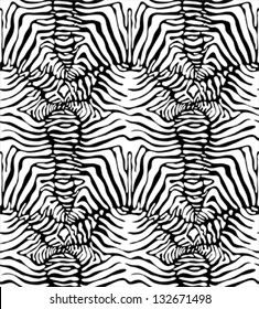  Seamless zebra skin pattern