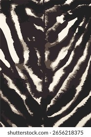 Patrón de piel de cebra sin fisuras con arte abstracto dibujado a mano aislado piel de tigre animal leopardo salvaje 