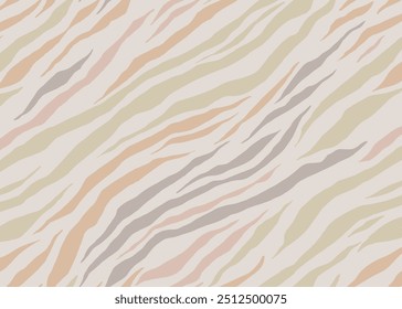 Seamless zebra skin pattern with soft color abstract wild animal, tiger background elements