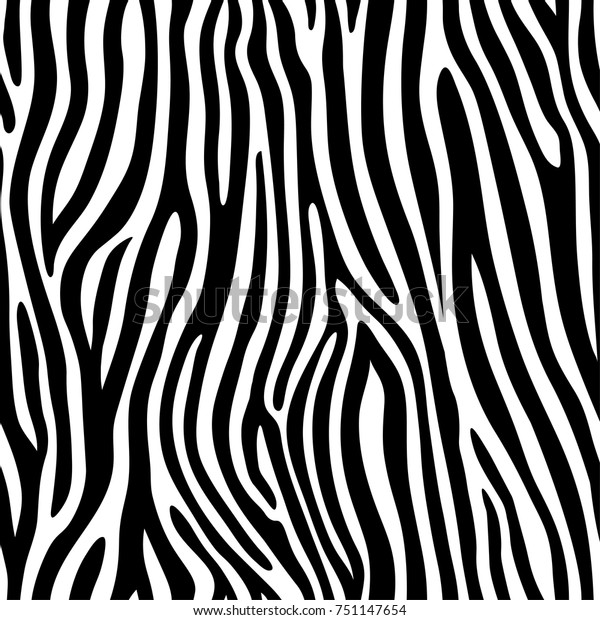 シームレスなゼブラの肌のパターン 白い背景に壁紙と黒い縞 迷彩狩りのゼブラ縞 ベクターイラスト のベクター画像素材 ロイヤリティフリー