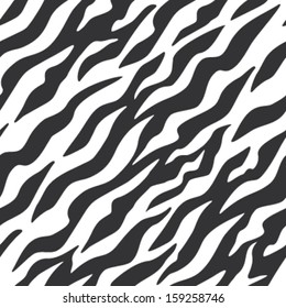 Seamless Zebra Stripe Background Pattern