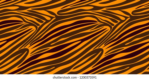 Seamless zebra stripe pattern. Vector animal skin background print

