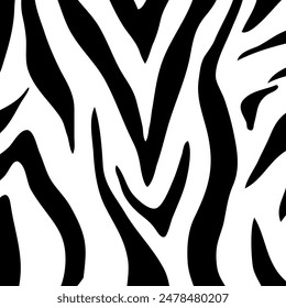 Seamless zebra stripe vector illustration