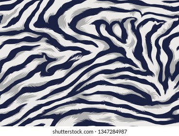 Seamless Zebra Stripes Pattern