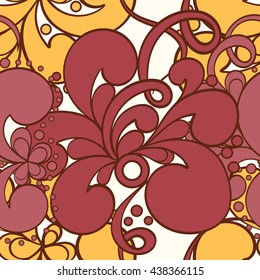 Seamless zentangle style pattern can be used for wallpaper, website background, wrapping paper. Zentangle hand-drawn vector bright pattern. Zentangle design. Art concept.