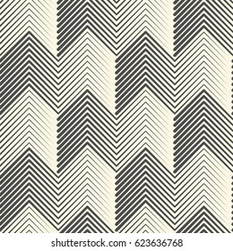 Seamless Zig Zag Background. Minimal Fabric Design. Abstract Chevron Texture