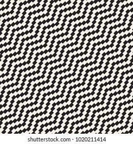 Seamless zig zag geometric pattern. Classic black and white chevron lines tiling.
