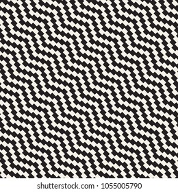 Seamless zig zag geometric pattern. Classic black and white chevron lines tiling.