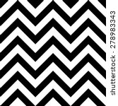 Seamless Zig Zag Pattern. Abstract  Black and White Background. Vector Regular Texture
