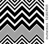 Seamless Zig Zag Pattern. Abstract  Monochrome Background. Vector Regular Texture. Minimal Geometric Stripe Wallpaper