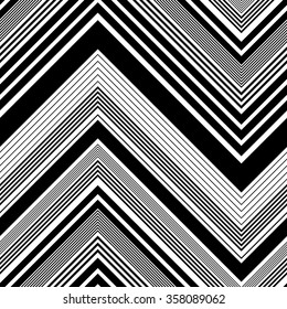 Seamless Zig Zag Pattern Abstract Black Stock Vector (Royalty Free ...