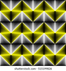 Seamless Zig Zag Pattern. Abstract Gradient Stripe Texture. Vector Fabric Structure Background. Minimal Optical Illusion Wallpaper