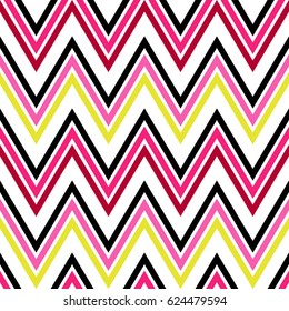 Seamless Zig Zag Pattern. Abstract Background. Geometric Stripe Wallpaper.
