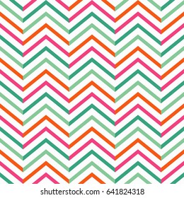 Seamless Zig Zag Pattern. Abstract Background. Geometric Stripe Wallpaper.
