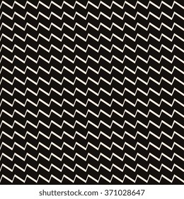 Seamless zig zag pattern with fabric texture. Vector corner background