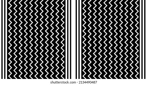 Seamless zig zag pattern. Vector Illustration.