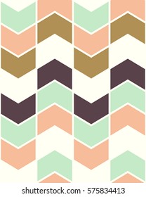 Seamless zigzag chevron pattern with vertical lines