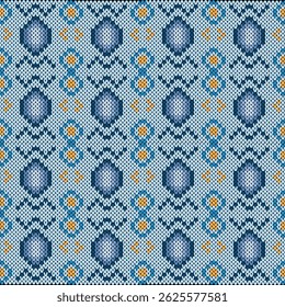 A seamless zigzag knitted pattern.The design imitates a cozy handmade fabric texture, ideal for use in textile design, digital backgrounds, winter-themed graphics, or home decor visuals.