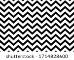 Seamless zigzag line pattern. Black horizontal zig zag vintage lines. Horizontally seamless. Vector illustration.