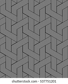 Seamless zigzag lines pattern. Geometric texture. Vector art.