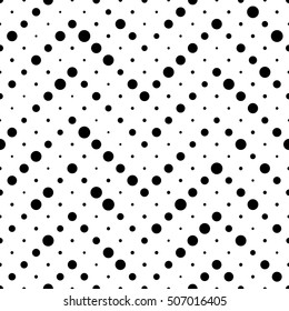 Seamless ZigZag Pattern. Abstract Black and White Background. Vector Regular Texture. Abstract Chaotic Dots Design
