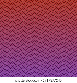 A seamless zigzag pattern with bold black lines over a red to purple gradient background, creating a modern geometric texture that feels dynamic, decorative, and visually striking.