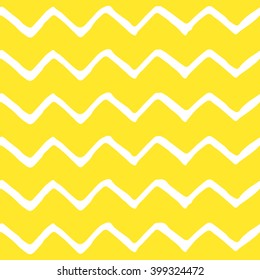Seamless zigzag pattern. Buttercup color. Vector illustration