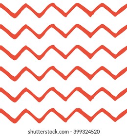 Seamless zigzag pattern. Fiesta color. Vector illustration