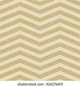 Seamless zigzag pattern with grunge texture. Vector illustration. ZIg Zag.