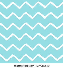 Seamless zigzag pattern. Island Paradise color. Vector illustration