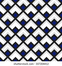 Seamless ZigZag Pattern. Seamless linear Pattern. Abstract colorful Background. Vector Regular Texture. Wavy background. Grid pattern. Oriental background.