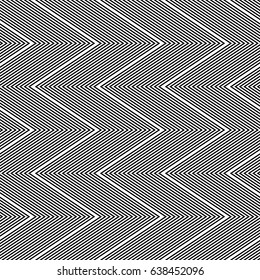 Seamless zigzag pattern. Lines texture. Vector art.