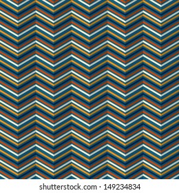 Seamless zigzag pattern with a rippled effect on a dark background