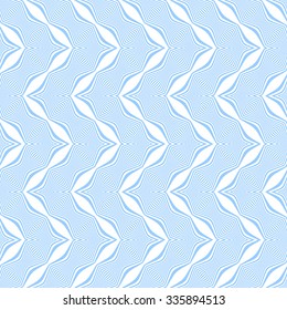 Seamless zigzag pattern with striped texture. Vector art.